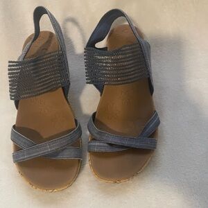 Sketchers Denim Blue Wedge sandals